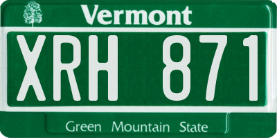 VT license plate XRH871