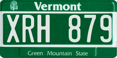VT license plate XRH879