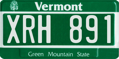 VT license plate XRH891