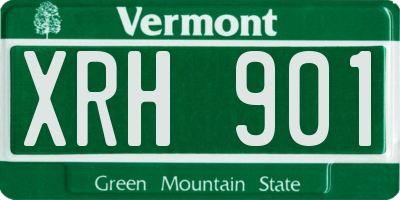 VT license plate XRH901
