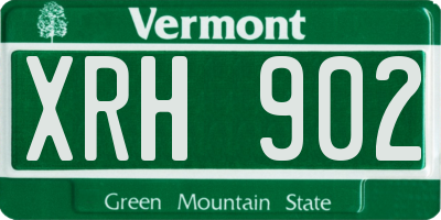 VT license plate XRH902
