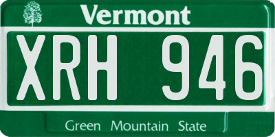 VT license plate XRH946