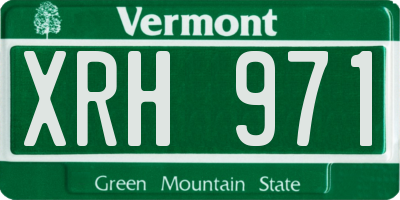 VT license plate XRH971