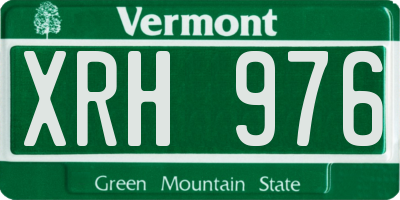 VT license plate XRH976