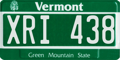 VT license plate XRI438