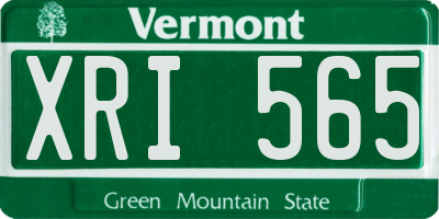 VT license plate XRI565