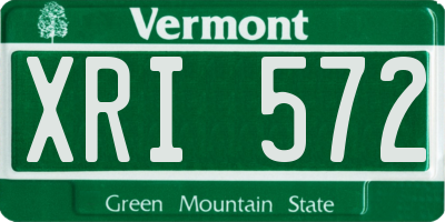 VT license plate XRI572