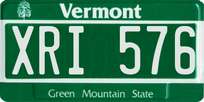 VT license plate XRI576