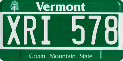VT license plate XRI578
