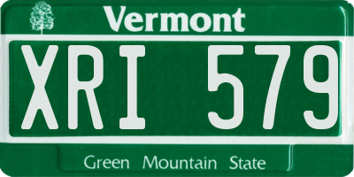 VT license plate XRI579