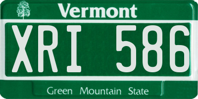 VT license plate XRI586