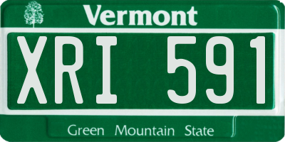 VT license plate XRI591