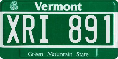 VT license plate XRI891
