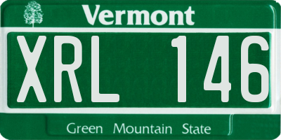 VT license plate XRL146