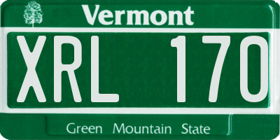 VT license plate XRL170