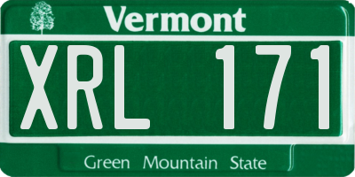 VT license plate XRL171