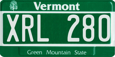 VT license plate XRL280