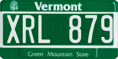 VT license plate XRL879