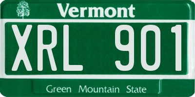 VT license plate XRL901