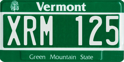 VT license plate XRM125