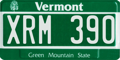 VT license plate XRM390