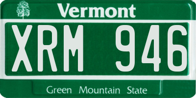 VT license plate XRM946