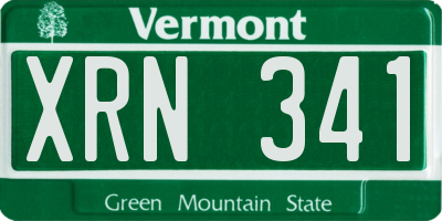 VT license plate XRN341