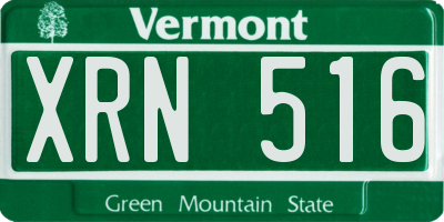 VT license plate XRN516