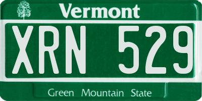 VT license plate XRN529