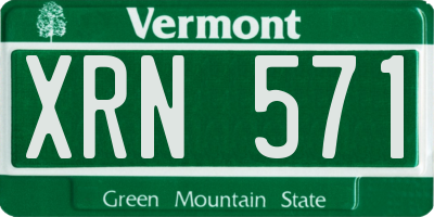 VT license plate XRN571