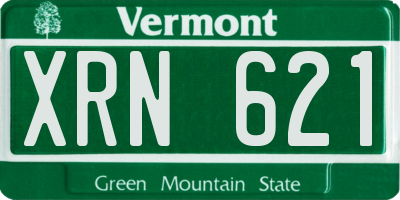 VT license plate XRN621