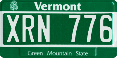 VT license plate XRN776
