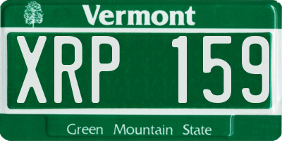 VT license plate XRP159