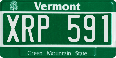 VT license plate XRP591