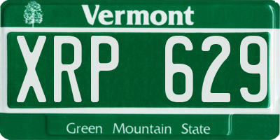 VT license plate XRP629