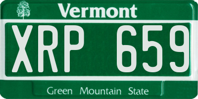 VT license plate XRP659