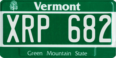 VT license plate XRP682