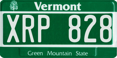 VT license plate XRP828