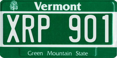 VT license plate XRP901