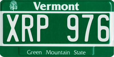 VT license plate XRP976