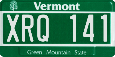 VT license plate XRQ141