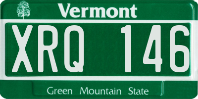 VT license plate XRQ146