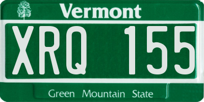 VT license plate XRQ155