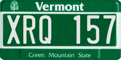 VT license plate XRQ157