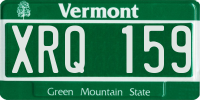 VT license plate XRQ159