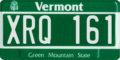 VT license plate XRQ161