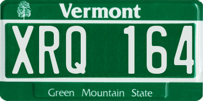 VT license plate XRQ164