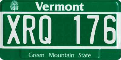 VT license plate XRQ176