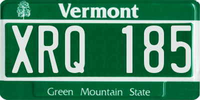 VT license plate XRQ185