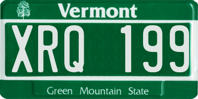 VT license plate XRQ199